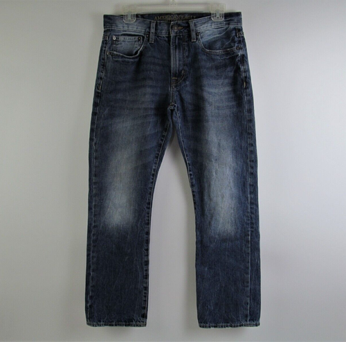 American Eagle Outfitters Jeans Mens (31x28 ACTUAL) Blue Slim Boot - Picture 2 of 13
