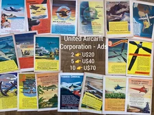 United Aircraft Corporation (1940s) Vintage ads written in Spanish