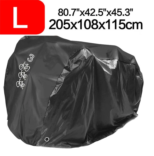Waterproof Bicycle Cover Outdoor Rain Sun Snow Dust UV Protector For 3 Bikes