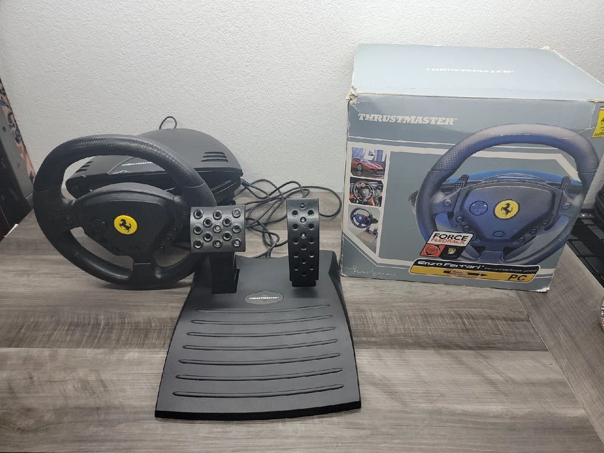 Thrustmaster Ferrari ENZO PC PS2 PS3 Racing Wheel & Pedals | EBay