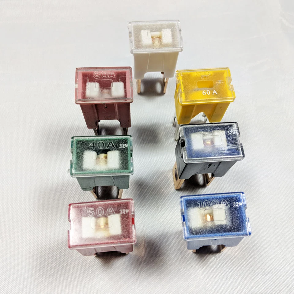 SPLITCHARGE PAL Japanese Fuse Male Slow Blow Automotive fuses 32V 20A - 100A Car Fuse