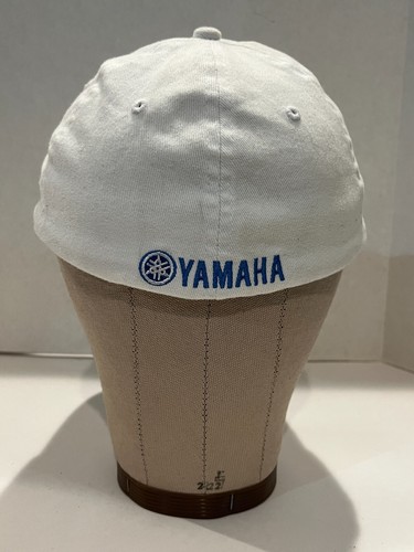 Cappello Yamaha Papà Colore Bianco con Toppa Onda Blu, Taglia Adulto Pulito - Foto 5 di 8