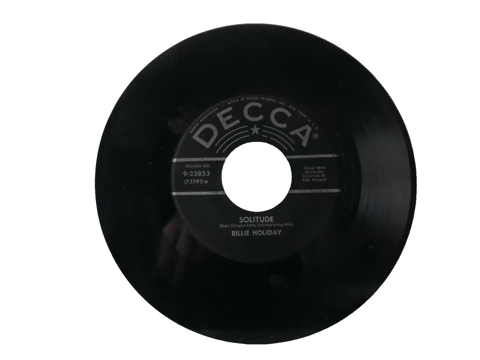 Billie Holiday Single 45 RPM Speed Vinyl Records