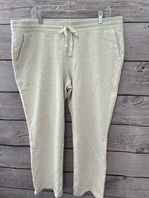 Amazon Essentials Heather Gray/Cream Sweats Elastic Waist EUC Women's XL