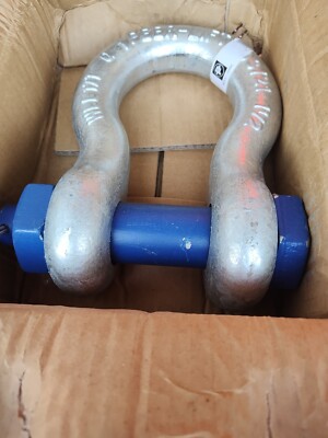 1 1/2'' SHACKLE, CLEVIS, SAFETY PIN PEERLESS 17 TON WWL TOW TRUCK WRECKER CRANE