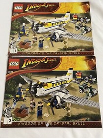 Lego Indiana Jones 7628 INSTRUCTION MANUAL BOOKS 1 & 2 ONLY 2008