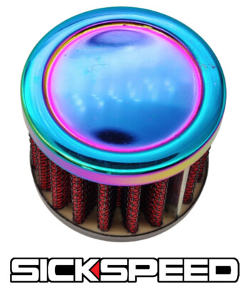 SICKSPEED NEO CHROME MINI AIR INTAKE VENT FILTER BREATHER P5