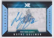 2017 Panini XR Luminous Endorsements #LE-WG Wayne Gallman RC Auto #'d 89/99