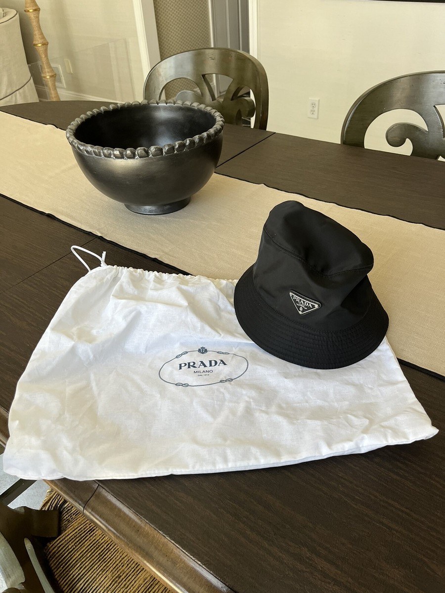 Prada Re Nylon Bucket Hat NWT-have receipt | eBay Prada Re Nylon Bucket Hat NWT-have receipt | eBay