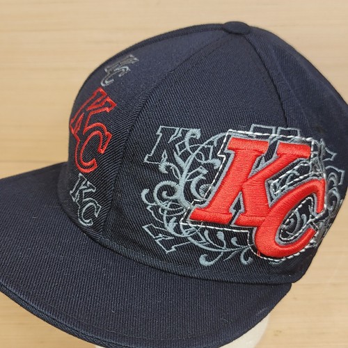 Pit Bull Embroidered KC Chiefs Baseball Cap Hat Fitted Size M Kansas City - Picture 5 of 9