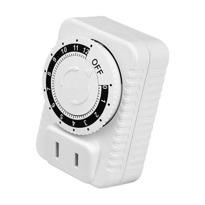 Indoor-Countdown-Timer 12-Stunden-Plug-in-Mechanik-Timer-Outlet Auto-Ausschalten