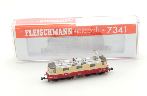 Fleischmann Spur N 7341 E-Lok Re 4/4 der SBB rot/beige (B) | Zustand: Gebraucht