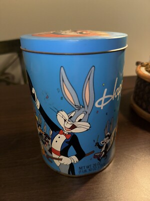 Vtg 1989 50th Bugs Bunny Happy Birthday Brachs Jelly Bean Tin