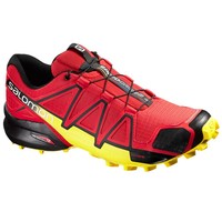 Salomon Speedcross Hiking 4 Quick Lace Red Mens Trainers Salomon Speedcross Hiking 4 Quick Lace Red Mens Trainers