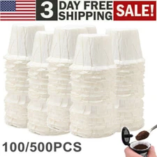 100-500Pcs Disposable Coffee Paper Filters Count K Cup Filters for Single Serve