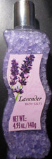 4.93oz 140g Lavender Bath Salts in cute collectible bottle Made in China 