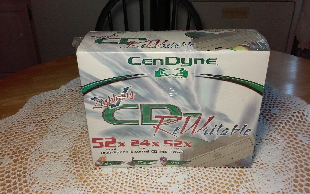 CenDyne ReWritable High Speed Internal CD-RW Drive Burner 52x24x52x New Sealed