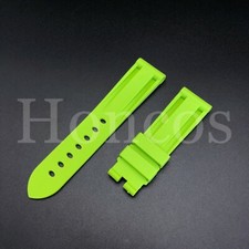 CINTURINO OROLOGIO IN GOMMA 24 MM ADATTO PER PANERAI RADIOMIR LUMINOR MARINA GMT L/GN