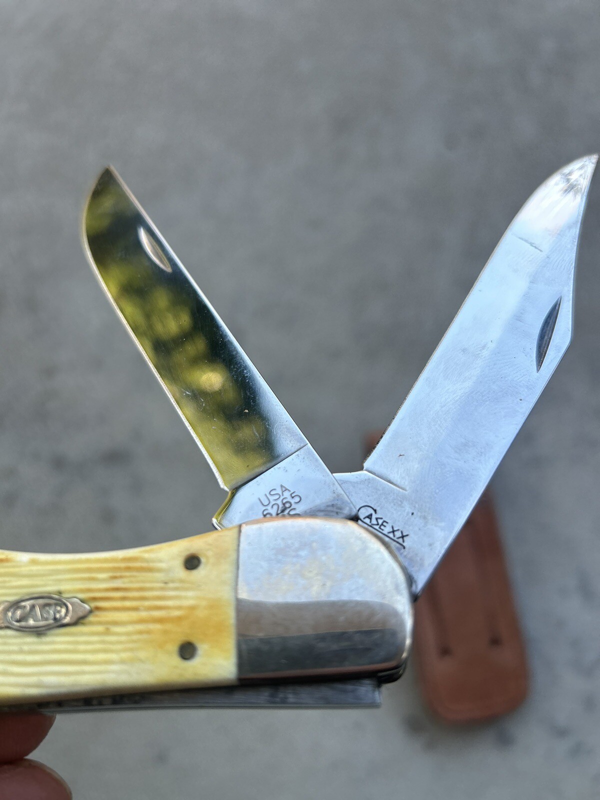 2009 Case Xx Burnt Barnboard Large Folding Hunter Knife 51/4" Closed