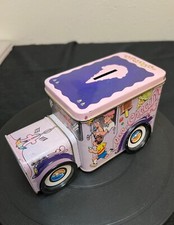 Vintage 1990  s Children's Tin Truck and Bank Ice Cream Tin Can