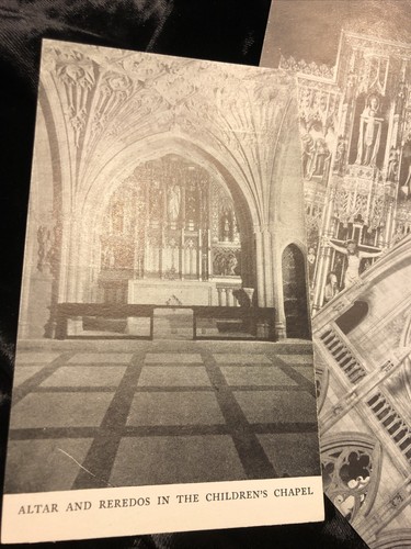 Vintage Set Of 4 Washington Cathedral Mount Saint Alban Washington DC Post Card - Picture 4 of 6