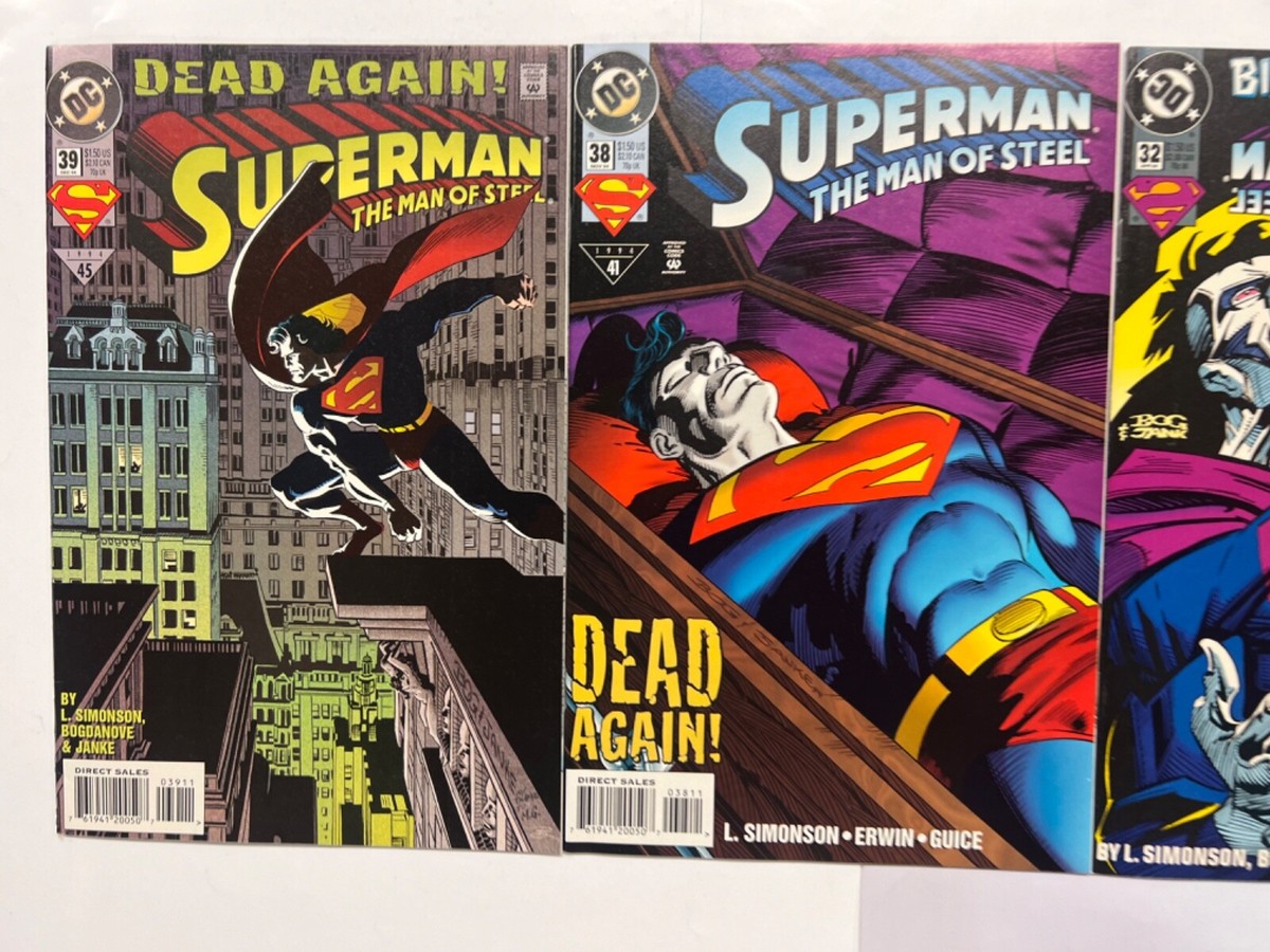 4 Superman DC Comic Books # 28 32 38 39 Joker Flash Batman Robin