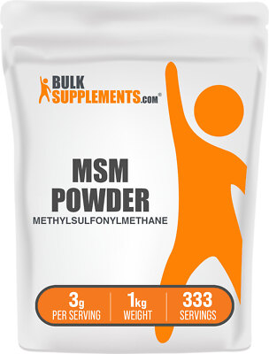BulkSupplements MSM (Methylsulfonylmethane) Powder - 3g per Serving