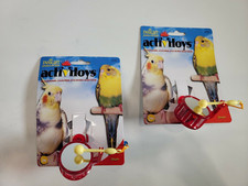 Lot of 2 Insight Products for Birds: JW Pet Drum Toy for parakeet cockatiels