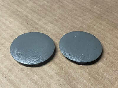 87-93 87-89 Mustang OEM Smoke Gray center Console Armrest Hinge Covers plugs 2