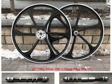 CDH 29"/700C Aluminum Mag Wheels Rims Set Disc Brake Rotor Adapter 36T Sprocket