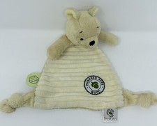 Disney Classic Winnie the Pooh Security Blanket Lovey Hundred Acre Wood Ribbed