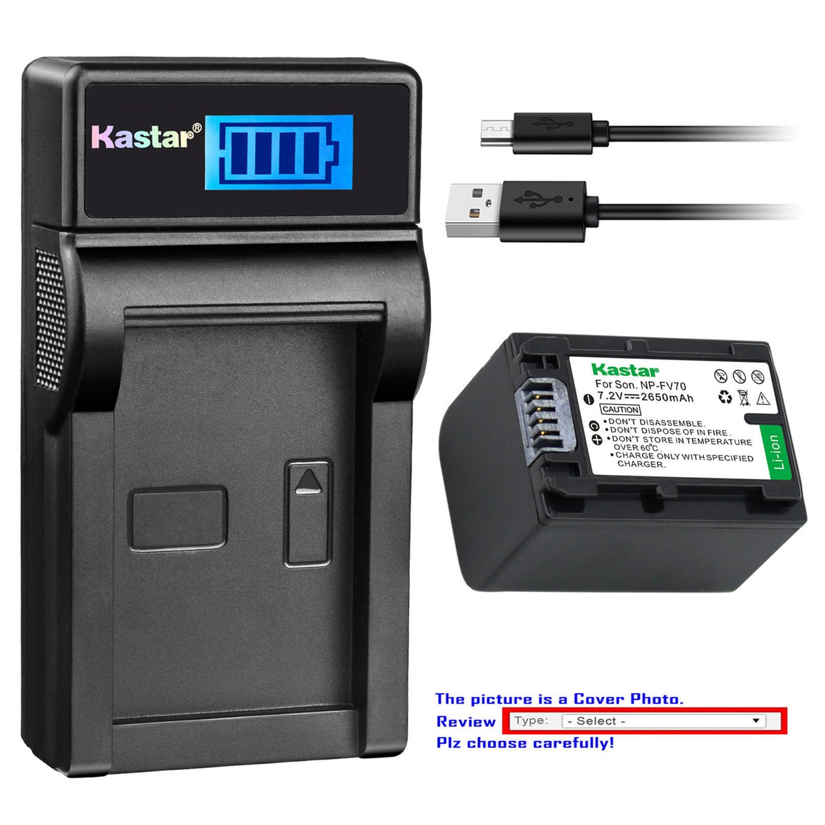 NP-FV70 Battery or LCD Charger for Sony NEX-VG10 NEX-VG20 NP-FV70 Battery or LCD Charger for Sony NEX-VG10 NEX-VG20