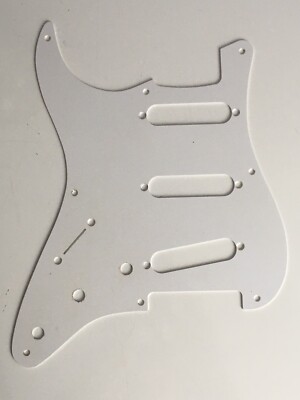 Genuine Fender 1Ply Strat Pickguard White Light Relic Lefty Stratocaster Aged 57