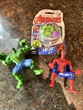 Marvel The Avengers Incredible Hulk YoYo Toy Figure Spider-Man Motorcycle Rider