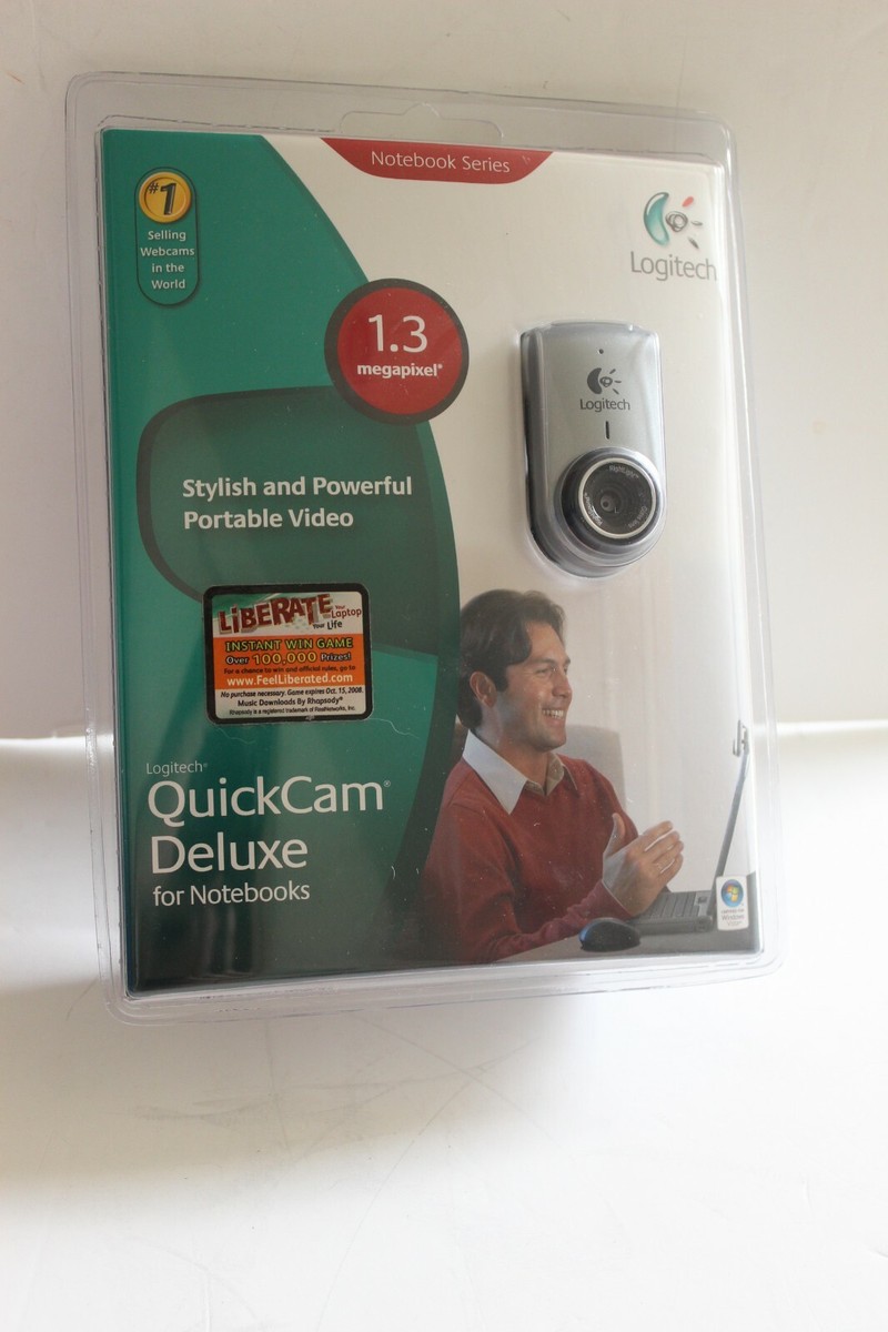 New Logitech QuickCam Deluxe for Notebooks Sealed Cam
