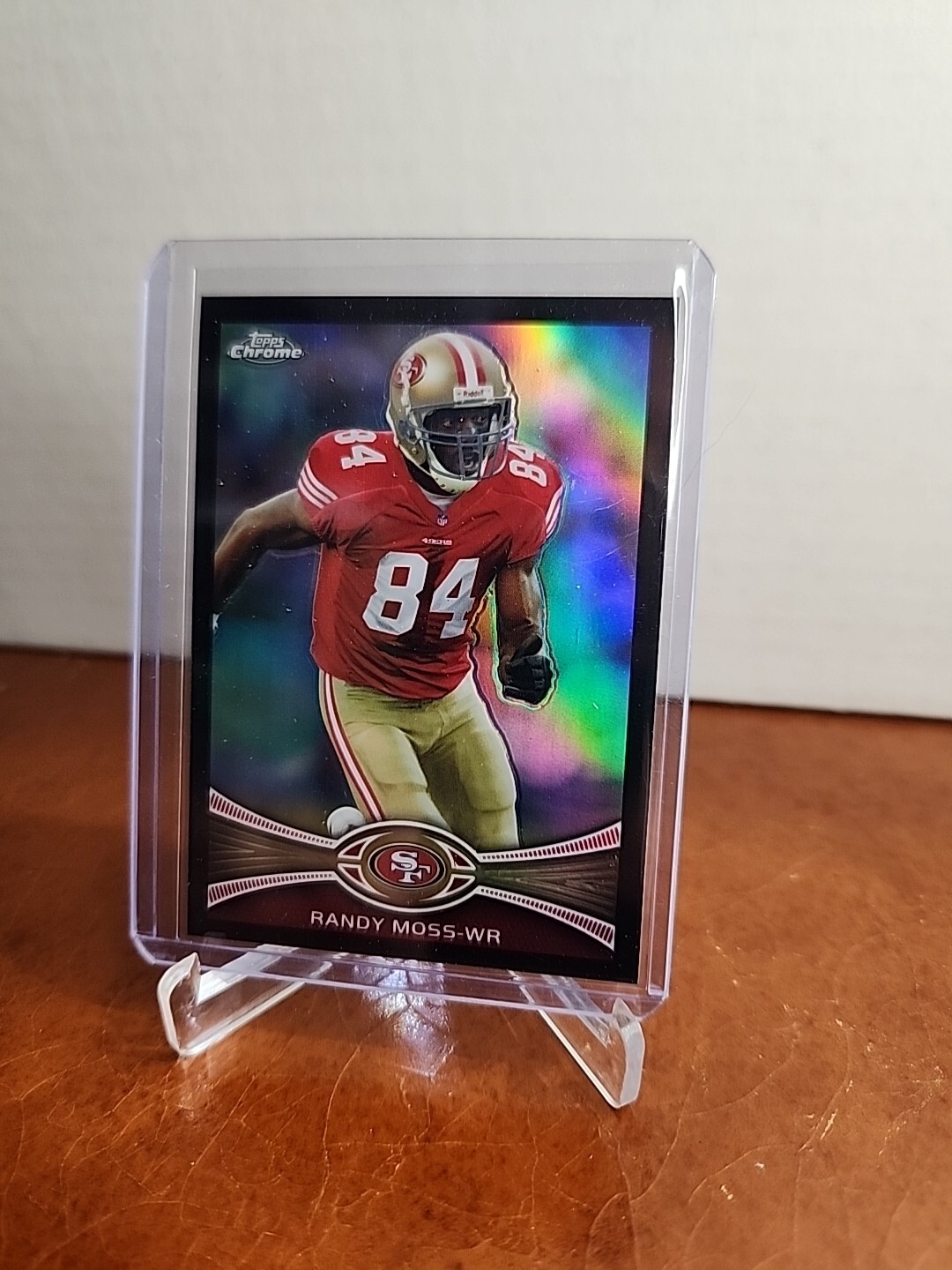 2012 TOPPS CHROME RANDY MOSS BLACK REFRACTOR /299