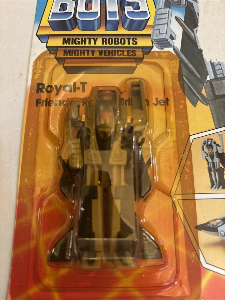 Tonka 1984 Go Bots "Royal-T" Vintage Friendly Robot Jet Transformer New Sealed - Image 2 of 4