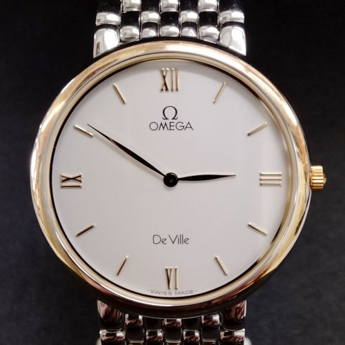 Omega De Ville Ref.7201.33.00 Cal.1378 Quartz Montre Hommes Authentique Travail - Photo 1 sur 9