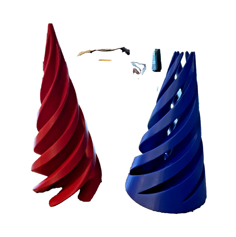Large 3D Printed Cone Spiral Fidget Slider — New/Unused