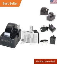 Refrigerator Starter Relay  Overload Protector Kit - 4.7 Ohm PTC, Easy Install
