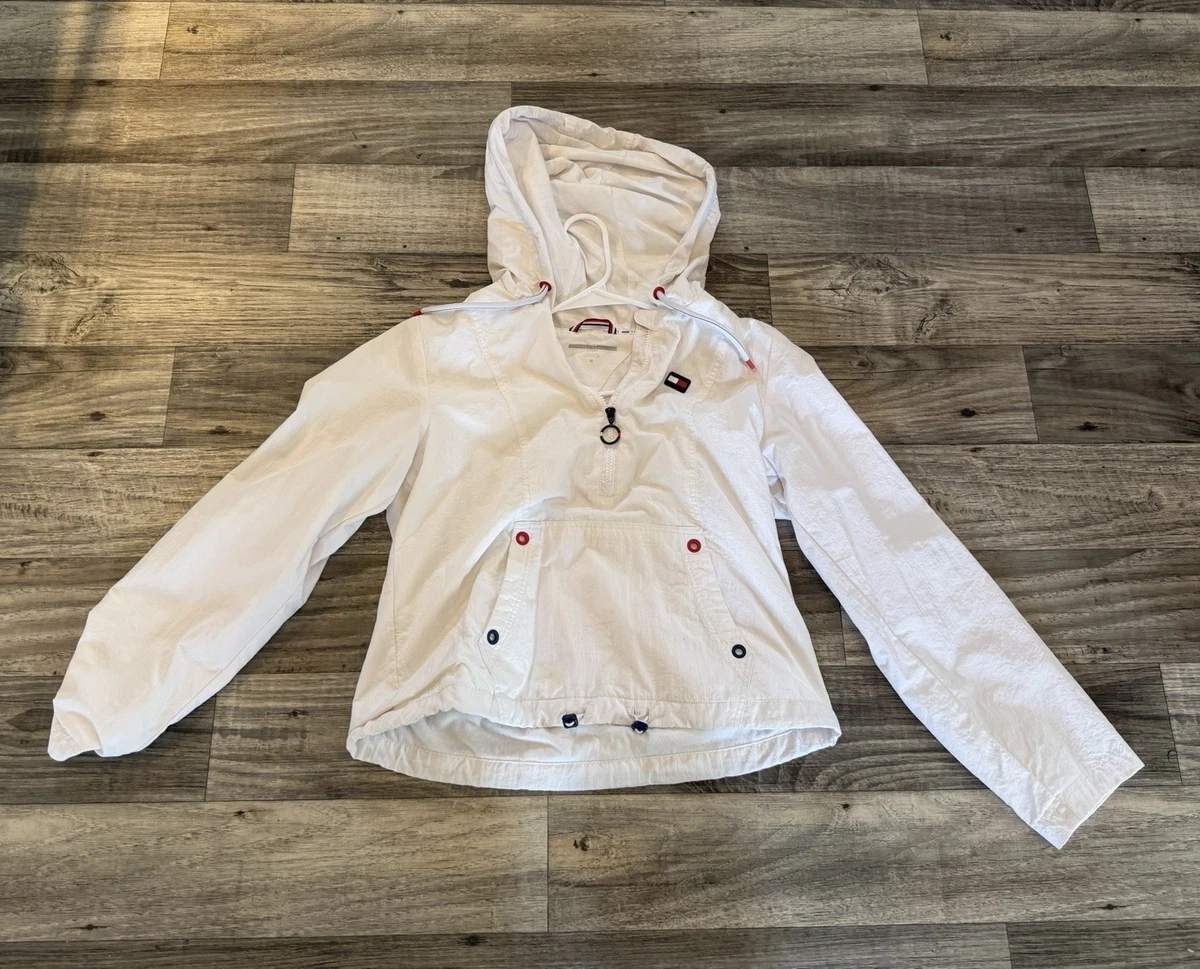 Tommy Hilfiger White Windbreaker Coats, Jackets & Vests for Women  display picture 1