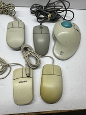 Vintage PS/2 PC Mouse Track Ball 5x Lot Pa Logitech Others Good