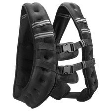 Weighted Vest, 20 lbs Weight Vest with Reflective Stripe, Adjustable Buckle Body