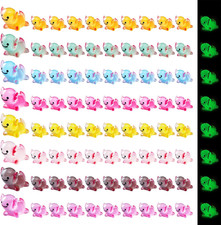 Mini Axolotl Figurines, 80 Pack Miniature Axolotl Figurine Luminous Resin Animal