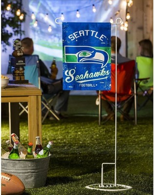 WinCraft Seattle Seahawks Welcome Home Garden Flag - Double Sided 12.5x18 Inch Banner - View #4