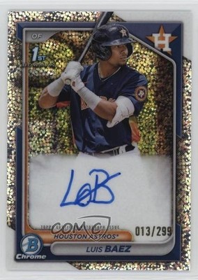 2024 Bowman Chrome Prospect Speckle Refractor 13/299 Luis Baez #CPA-LB Auto 0rd2