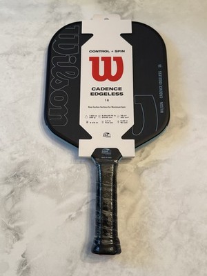 Wilson Cadence Edgeless 16mm Pickleball Paddle Black Blue