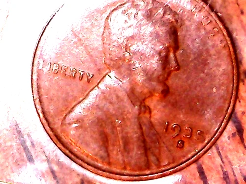 1935-S  CIRCULATED LINCOLN WHEAT-BACK PENNY - GRADES "EXTREMELY FINE"