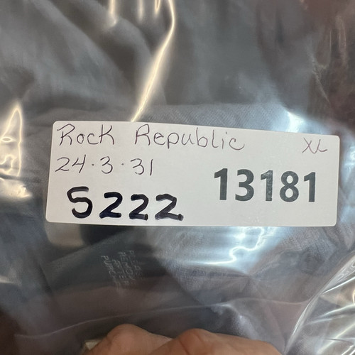 Camisa Polo Rock & Republic Estilo Denim Oscuro Para Hombre Talla XL Azul - Imagen 11 de 11