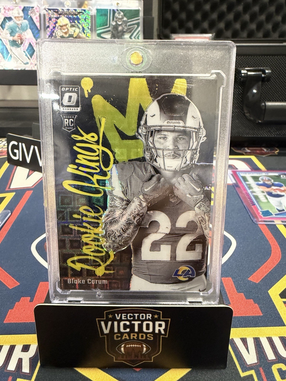 2024 Panini Donruss Optic - Rookie Kings Blake Corum #9 Black Pandora Prizm /25